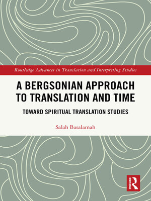 cover image of A Bergsonian Approach to Translation and Time